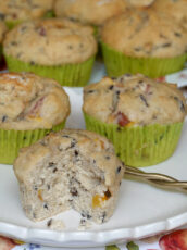 Peach Wild Rice Muffins from the Chocolate Moose in Ely