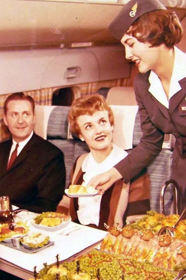 Vegetable Plate with Curry Dip from Northwest Airlines